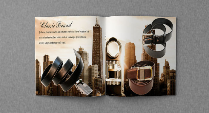 男士皮帶產品畫冊設計-產品畫冊設計公司